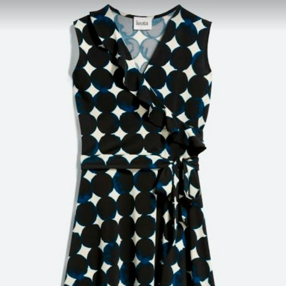 Leota Aneeka Knit Faux Wrap Dress 2X